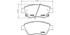 Brembo Brake Pads Front Opel Adam ( Set Lh&Rh) (P59081)