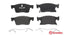 Brembo Brake Pads Front Opel Astra K ( Set Lh&Rh) (P59091)