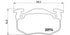 Brembo Brake Pads Front Various Ford/Nissan ( Set Lh&Rh) (P61032)