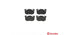 Brembo Brake Pads Front Various Ford/Nissan ( Set Lh&Rh) (P61032)