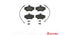 Brembo Brake Pads Front Renault Clio Megane ( Set Lh&Rh) (P68008)