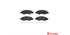Brembo Brake Pads Front Suzuki Ignis ( Set Lh&Rh) (P79015)