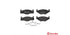 Brembo Brake Pads Front Vw Jetta 1.3 Vwc ( Set Lh&Rh) (P85012)
