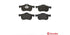 Brembo Brake Pads Front Volvo S60/S70 V70 ( Set Lh&Rh) (P86016)