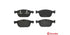 Brembo Brake Pads Front Volvo Xc60/70 2.4 ( Set Lh&Rh) (P86023)