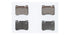 Brake Pads Mercedes C180 C200 C230 C320 Slk Clc (SET)  (D3891M)