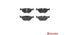 Brembo Brake Pads Rear Bmw 3 E46/ Z3/Z4 ( Set Lh&Rh) (P06025)