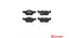 Brembo Brake Pads Rear Bmw 1 Series ( Set Lh&Rh) (P06038)
