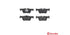 Brembo Brake Pads Rear Bmw 1 F20/ 3 F30 ( Set Lh&Rh) (P06071)