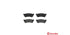 Brembo Brake Pads Rear Chev Optra ( Set Lh&Rh) (P10001)