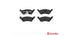 Brembo Brake Pads Rear Chrys Voyager ( Set Lh&Rh) (P11014)