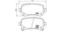 Brembo Brake Pads Rear Dodge Journey ( Set Lh&Rh) (P11021)