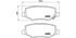 Brembo Brake Pads Rear Dodge Nitro ( Set Lh&Rh) (P18024)