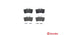 Brembo Brake Pads Rear Ford Focus ( Set Lh&Rh) (P24047)