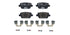 Brembo Brake Pads Rear Ford Focus Ii /Kuga ( Set Lh&Rh) (P24075X)