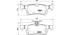Brembo Brake Pads Rear Ford Fiesta 7 2017 ( Set Lh&Rh) (P24204)