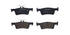 Brembo Brake Pads Rear Ford Fiesta 7 2017 ( Set Lh&Rh) (P24204)