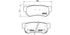 Brembo Brake Pads Rear Hyundai Sonata ( Set Lh&Rh) (P30014)