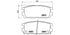 Brembo Brake Pads Rear Hyundai Terracan ( Set Lh&Rh) (P30021)