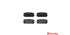 Brembo Brake Pads Rear Hyundai Terracan ( Set Lh&Rh) (P30021)