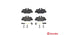 Brembo Brake Pads Rear Mercedes Viano (W63 ( Set Lh&Rh) (P50051)