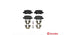 Brembo Brake Pads Rear Mercedes A160/A19 '0 ( Set Lh&Rh) (P50058)