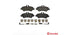 Brembo Brake Pads Rear Mercedes Sprinter/Vw ( Set Lh&Rh) (P50084)