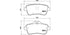 Brembo Brake Pads Rear Mercedes Gl-Class X1 ( Set Lh&Rh) (P50101)