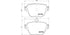 Brembo Brake Pads Rear Mercedes-Benz ( Set Lh&Rh) (P50141)