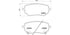 Brembo Brake Pads Rear Mercedes-Benz ( Set Lh&Rh) (P50153)