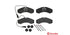 Brembo Brake Pads Rear Iveco Daily Iv55 ( Set Lh&Rh) (P56069)