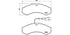 Brembo Brake Pads Rear Iveco Daily Iv55 ( Set Lh&Rh) (P56069)