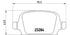 Brembo Brake Pads Rear Opel Tigra ( Set Lh&Rh) (P59037)