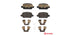 Brembo Brake Pads Rear Opel Tigra ( Set Lh&Rh) (P59037)