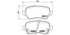 Brembo Brake Pads Rear Opel Astra Zafira ( Set Lh&Rh) (P59038)