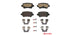 Brembo Brake Pads Rear Opel Astra Zafira ( Set Lh&Rh) (P59038)