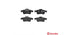 Brembo Brake Pads Rear Ford Focus/Mazda ( Set Lh&Rh) (P59042)