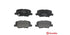 Brembo Brake Pads Rear Citroen C4 Air/Mazda 6/ ( Set Lh&Rh) (P61111)