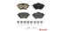 Brembo Brake Pads Rear Citroen C4/ Peugeot ( Set Lh&Rh) (P61122)