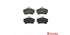 Brembo Brake Pads Rear Porsche 911/Boxst ( Set Lh&Rh) (P65008)