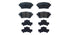 Brembo Brake Pads Rear Toyota ( Set Lh&Rh) (P83174)
