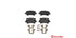 Brembo Brake Pads Rear Volvo Xc60/70 2.4 ( Set Lh&Rh) (P86021)