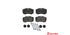 Brembo Brake Pads Rear Iveco T/Daily 35S ( Set Lh&Rh) (Pa6023)