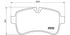 Brembo Brake Pads Rear Iveco Daily 50C16 ( Set Lh&Rh) (Pa6027)