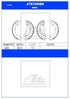 ATE Rear Brake Shoes for Suzuki Ertiga I, Suzuki Ertiga & Suzuki brake components - ATE1056BS