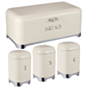 Recliner Deluxe Cream With Silver Base Bread Bin - CH889