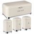 Recliner Deluxe Cream With Silver Base Bread Bin - CH889