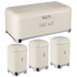 Recliner Deluxe Cream With Silver Base Bread Bin - CH889