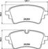 BREMBO Rear Brake Pad Set for Audi A4, Audi A5 & Audi A6 - P85186