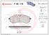 BREMBO Rear Brake Pad Set for VW Crafter & VW Grand California - P85178